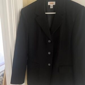 Talbots cashmere black blazer